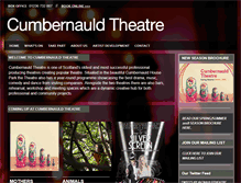 Tablet Screenshot of cumbernauldtheatre.co.uk
